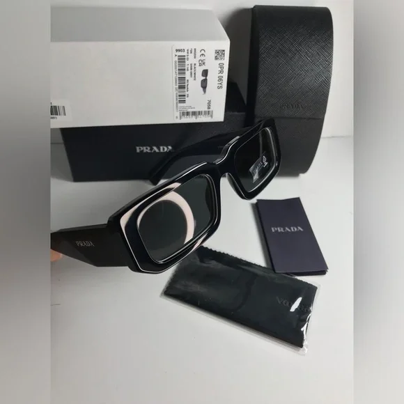 New - 💯Authentic - New - Prada Eyewear PR 06YS rectangle frame sunglasses - Picture 8 of 16